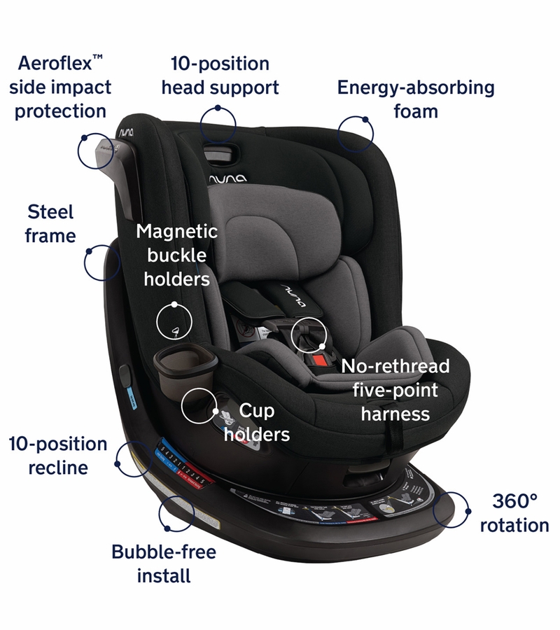 Nuna REVV Rotating Convertible Car Seat - Ocean